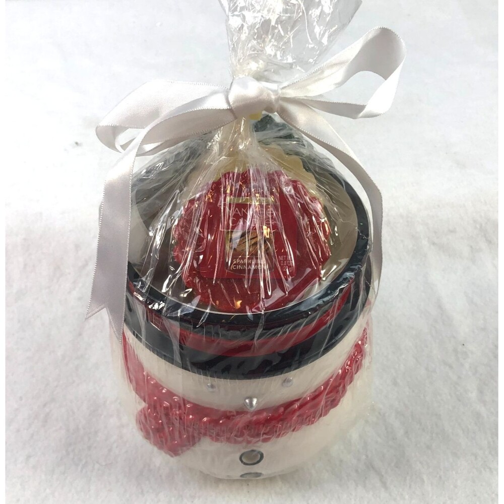 Yankee Candle Company Snowman Luminary Tealight Holder w/ 3 Wax Melts 1568163